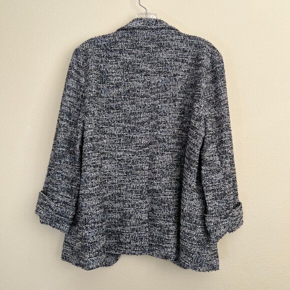 Tweed Blazer - Blue & White - Picture 5 of 6